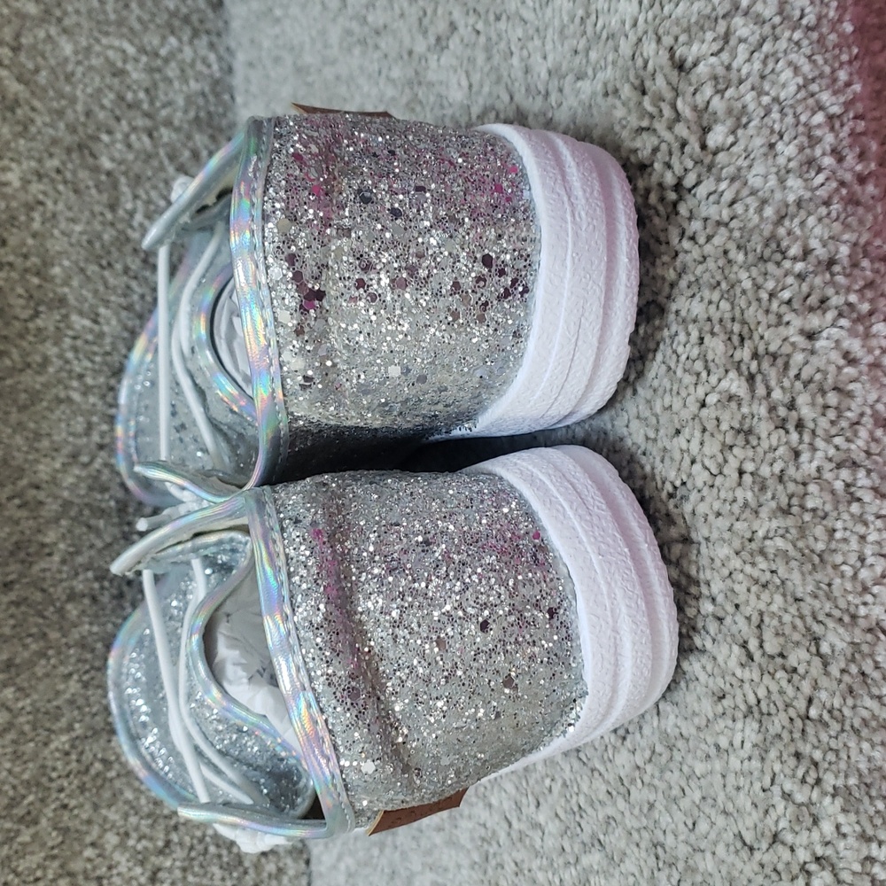 Glitter corkys light blue (halo) NIB Size 7 ONLY - Picture 7 of 7